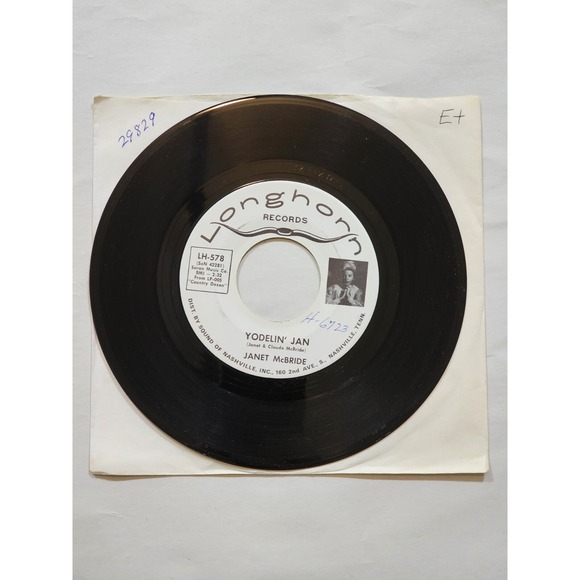 Other - Janet McBride 45‎ Rpm Vinyl, Yodelin' Jan/Outside Of That, Longhorn Records